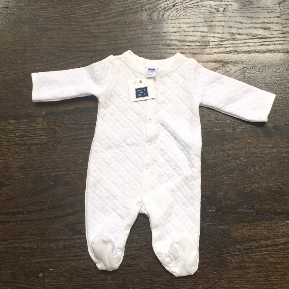 Janie & Jack white one piece